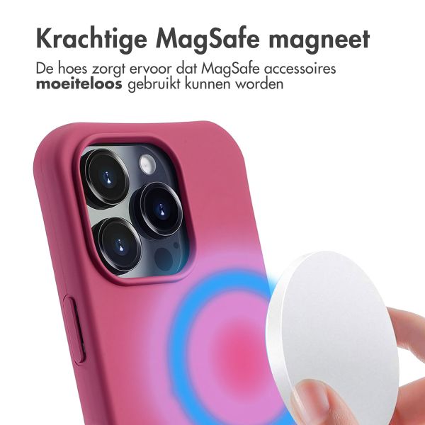 imoshion Color Backcover met afneembaar koord MagSafe Apple iPhone 16 Pro - Raspberry