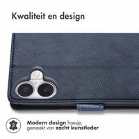 imoshion Luxe Bookcase Apple iPhone 17 - Donkerblauw
