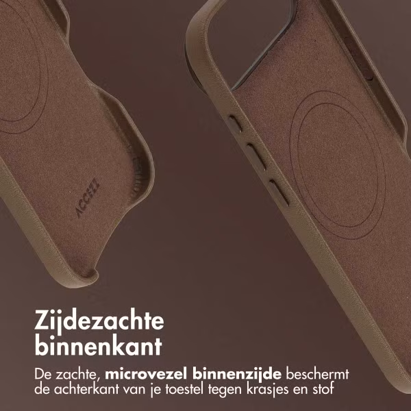 Accezz MagSafe Leather Backcover Apple iPhone Air - Coffee Brown