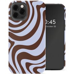 Selencia Vivid Back Cover Apple iPhone 12 (Pro) - Dream Swirl Chocolate