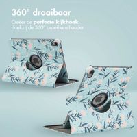 imoshion 360° Draaibare Design Bookcase Apple iPad 11 (2025) 11 inch A16 / iPad 10 (2022) 10.9 inch - Flowers
