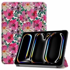 imoshion Design Trifold Bookcase Apple iPad Pro 13 (2024) M4 - Floral Water Color