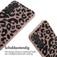 imoshion Siliconen design hoesje met koord Samsung Galaxy S23 - Animal Pink