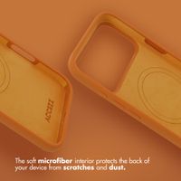 Accezz Liquid Silicone Back Cover with MagSafe Apple iPhone 17 Pro Max - Orange