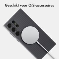 Accezz Lite Backcover met MagSafe | Fluted | Samsung Galaxy S24 Ultra - Grijs