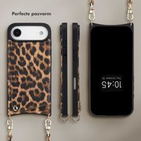 Selencia Nova Telefoonhoes met Koord en Pashouder Apple iPhone Air - Leopard