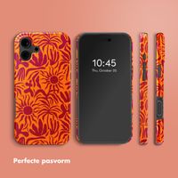 Selencia Vivid Backcover met MagSafe Apple iPhone 16 - Tropical Vibes Apricot