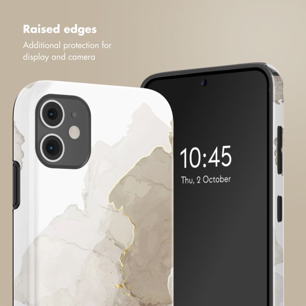 Selencia Vivid Back Cover Apple iPhone 11 - Marble Light Brown