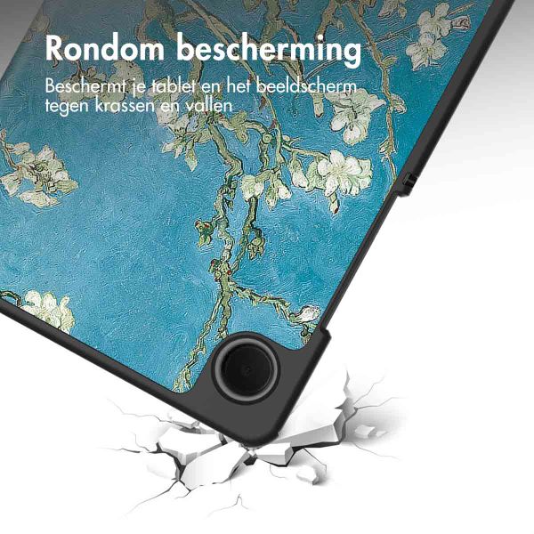 imoshion Design Trifold Bookcase Samsung Galaxy Tab A9 8.7 inch - Green Plant