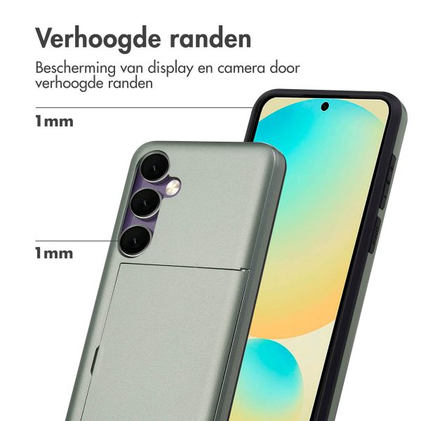 imoshion Backcover met pasjeshouder Samsung Galaxy S24 FE - Donkergroen