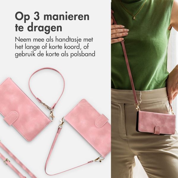 imoshion Bookcase met koord Motorola Moto G77 - Roze