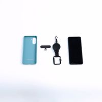 imoshion Uittrekbare Kabel met Karabijnhaak en Telefoonpad - Zwart