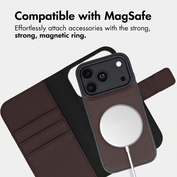 imoshion Detachable 2-in-1 Luxury Bookcase Apple iPhone 18 Pro Max / 17 Pro Max - Brown
