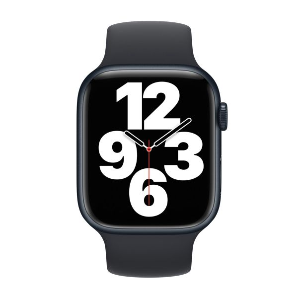 Apple Siliconen solobandje Apple Watch | 38/40/41/42 mm - Maat 7 - Midnight