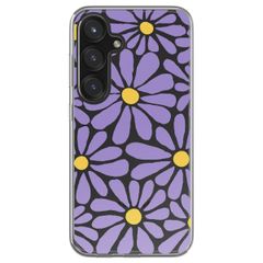 imoshion  Design hoesje Samsung Galaxy S25 - Tropical Violet Flowers Connect