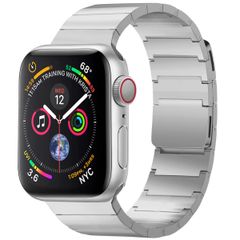 Selencia Stalen magnetisch bandje Apple Watch Series 1 t/m 9 / SE (38/40/41 mm) | Series 10 / 11 (42 mm) - Zilver