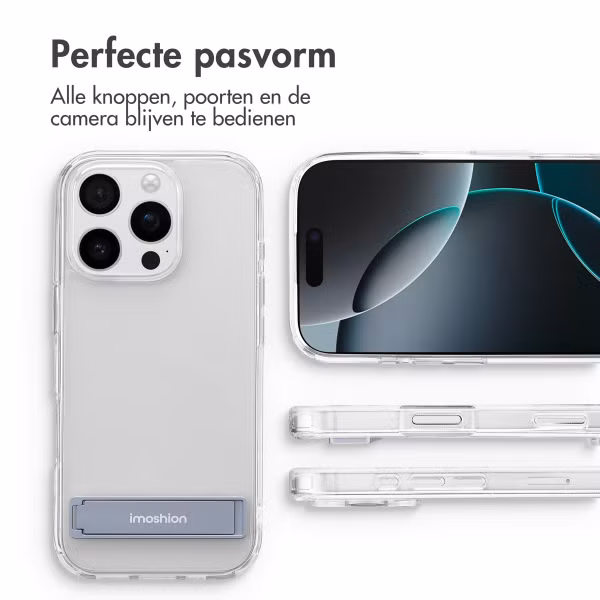 imoshion Stand Backcover Apple iPhone 16 Pro - Transparant