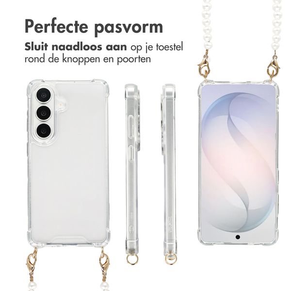 imoshion Backcover met Telefoonkoorden Samsung Galaxy S26 - Parels