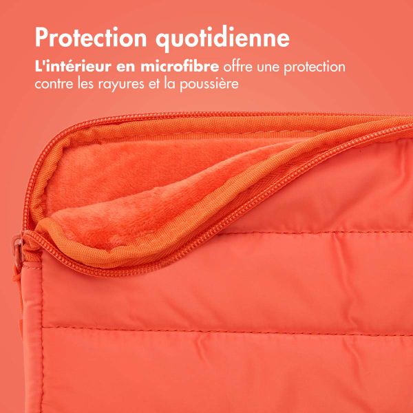imoshion Puffer Laptop hoes 13-14 inch - Laptopsleeve - Apricot Crush Orange
