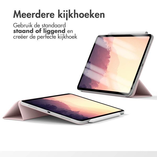imoshion Magnetic Bookcase Apple iPad 11 (2025) 11 inch A16 / iPad 10 (2022) 10.9 inch - Roze