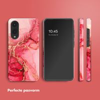 Selencia Vivid Backcover Samsung Galaxy S25 Edge - Rosy Marble