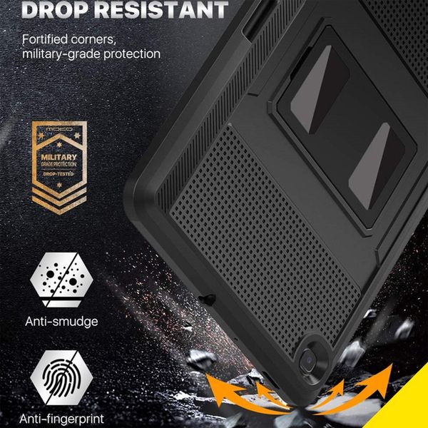 Accezz Rugged Back Case Samsung Galaxy Tab S6 Lite (2020/2022/2024) - Zwart