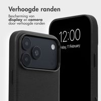 Accezz Leather Bookcase 2-in-1 met MagSafe Apple iPhone 18 Pro / 17 Pro - Onyx Black