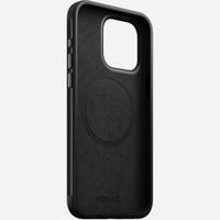 Nomad Modern Leather Case iPhone 15 Pro Max - Zwart