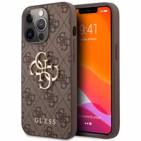 Guess 4G Metal Logo Backcover Apple iPhone 13 Pro Max - Bruin