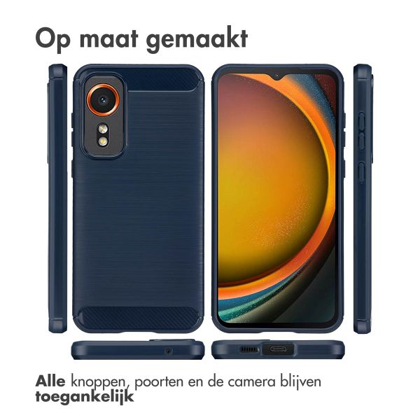 imoshion Brushed Backcover Samsung Galaxy Xcover 7 - Donkerblauw