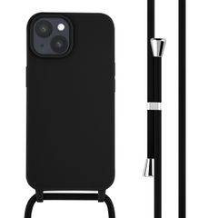 imoshion Silicone Case with Strap Apple iPhone 15 - Black