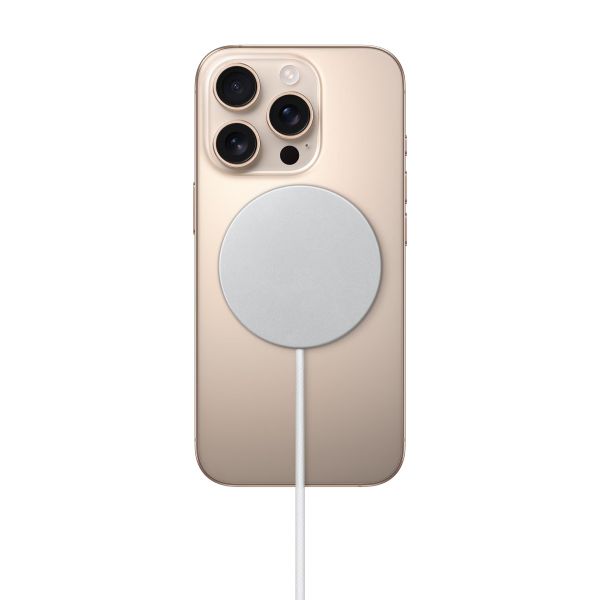 Apple Clearcase voor de Apple iPhone 16 Pro + Apple MagSafe Draadloze Oplader 25W - 1 meter