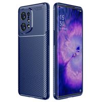 imoshion Carbon Softcase Backcover Oppo Find X5 5G - Blauw
