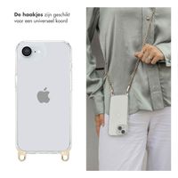 Selencia Backcover met afneembare haakjes Apple iPhone 16e - Transparant