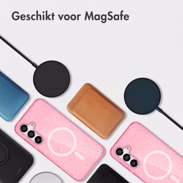 imoshion Sparkle Backcover met MagSafe Samsung Galaxy S25 - Glitter Roze