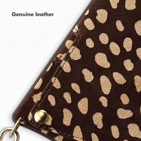 Selencia Nova Real Leather Back Cover with Card Holder Apple iPhone 16 Pro - Fawn Chic