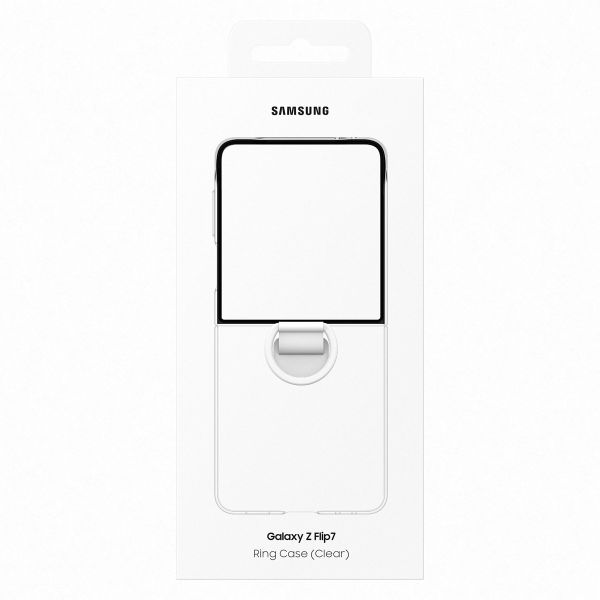 Samsung Originele Clear Case Ring Samsung Galaxy Z Flip 7 - Transparant