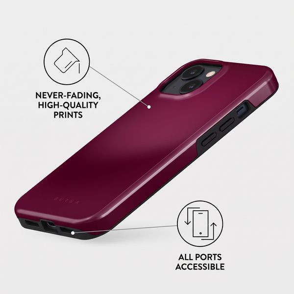 Burga Tough Case with MagSafe Apple iPhone 13 - Dark Cherry
