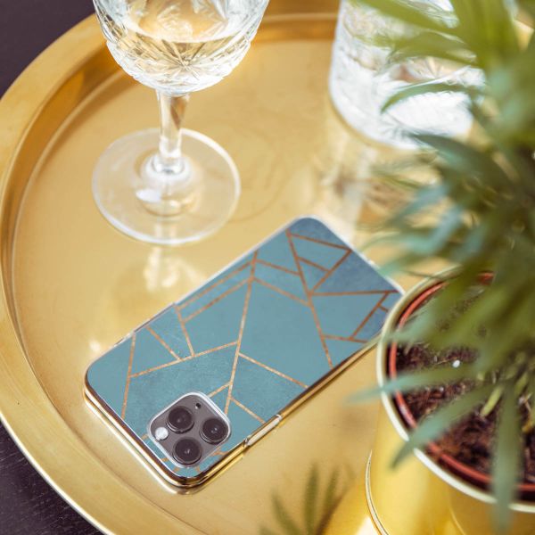 imoshion Design hoesje OnePlus Nord 2 - Grafisch Koper / Blauw
