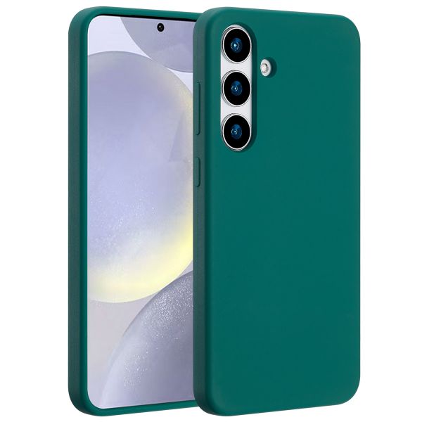 Accezz Liquid Silicone Backcover met MagSafe Samsung Galaxy S25 Plus - Forest Green