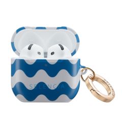 Selencia Vivid Case Apple AirPods 4 - Wave Vibes Classic Blue