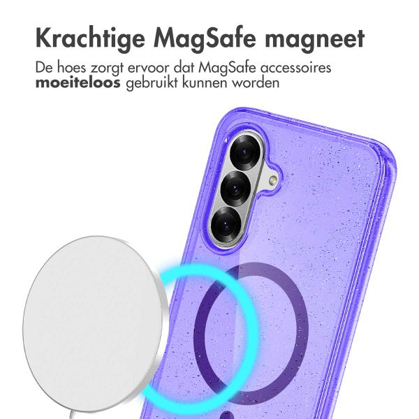 imoshion Glitter Backcover met MagSafe Samsung Galaxy A36 - Glitter Paars