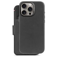 Decoded 2 in 1 Leather Detachable Wallet MagSafe Apple iPhone 16 Pro Max - Zwart