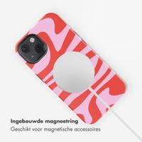 Selencia Vivid Backcover met MagSafe Apple iPhone 13 - Dream Swirl Pink