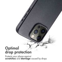 Accezz Leather Back Cover with MagSafe Apple iPhone 15 Pro Max - Onyx Black