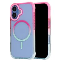 Selencia Gradient Backcover met MagSafe Apple iPhone 17 - Roze / Blauw
