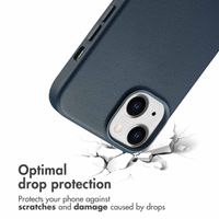 Accezz Leather Back Cover with MagSafe Apple iPhone 14 - Nightfall Blue