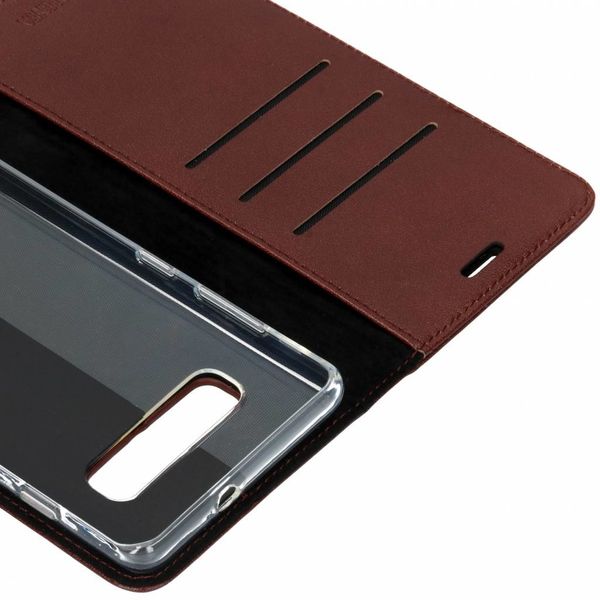 Valenta Leather Bookcase Samsung Galaxy S10 Plus - Bruin