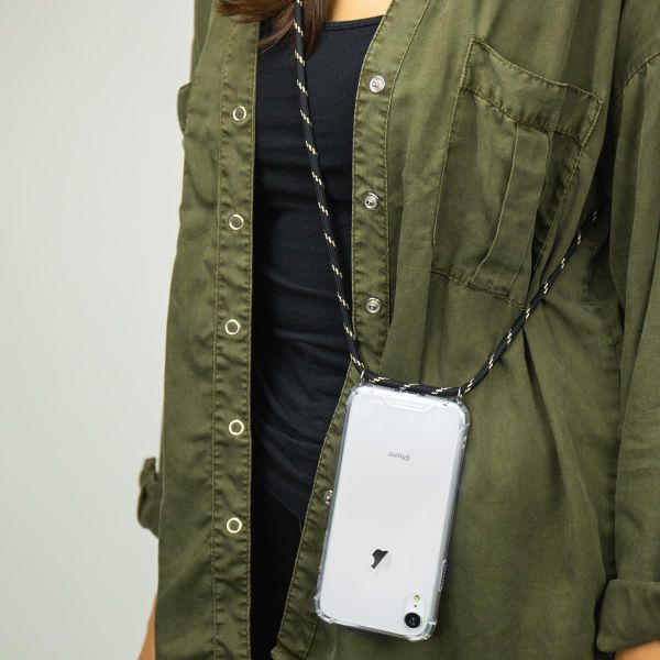 imoshion Backcover met koord Google Pixel 6a - Zwart / Goud