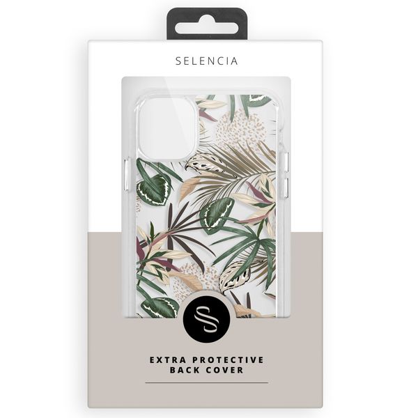 Selencia Zarya Fashion Extra Beschermende Backcover Apple iPhone 12 Mini - Jungle Leaves